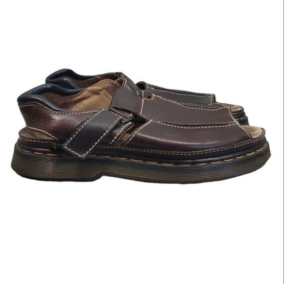 VintageDr.Martens Mens 9064 Y2K Leather Chunky Tractor Platform shoes Sandals - Picture 1 of 15